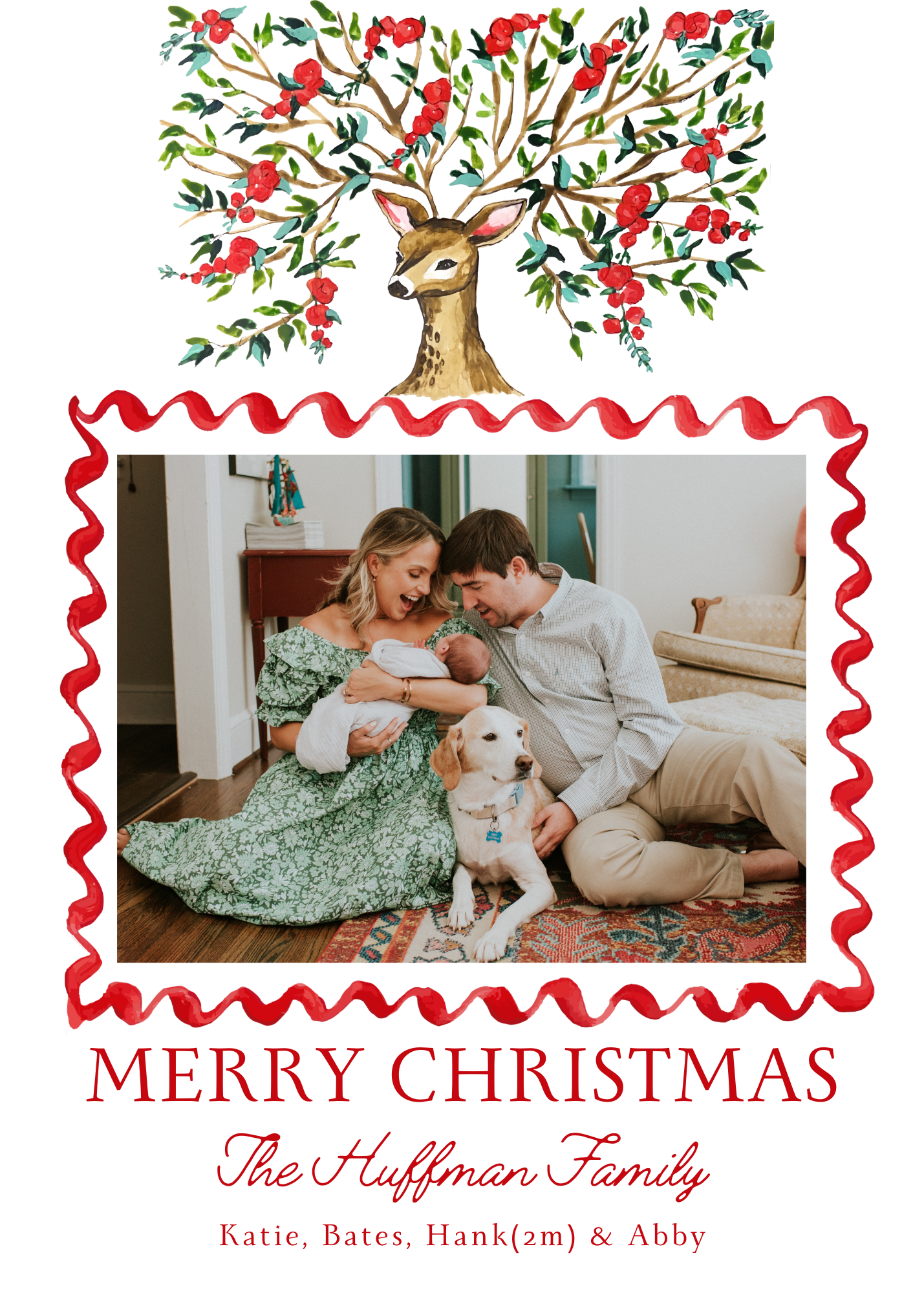 CHRISTMAS REINDEER CARD